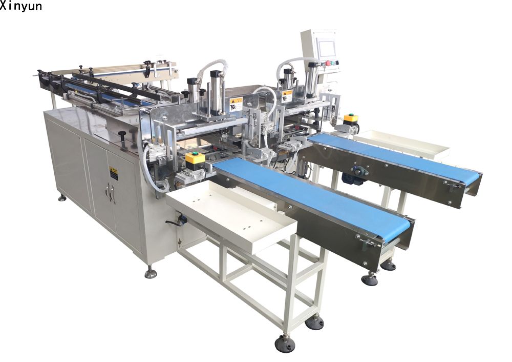 Semi automatic facial tissue paper bundle packing machine