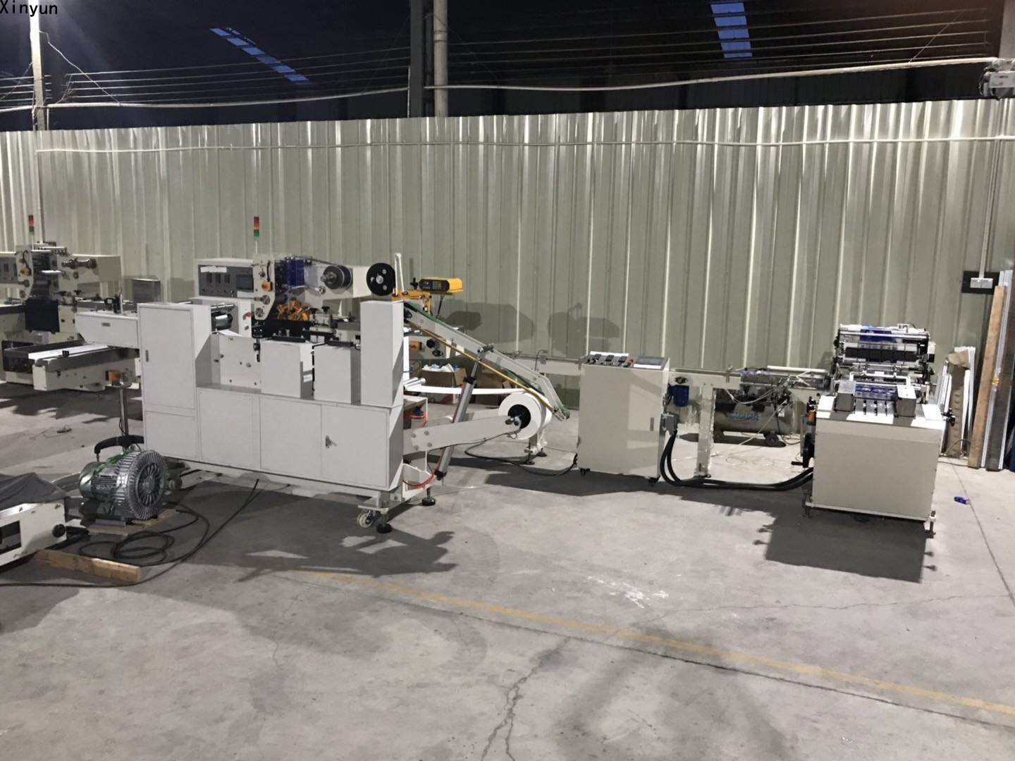 Automatic handkerchief tissue paper making machine production line