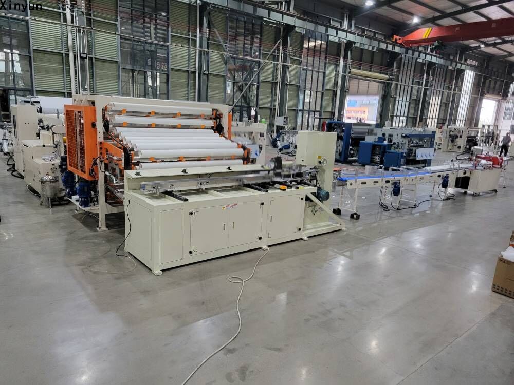 Automatic kitchen towel paper toilet paper making machine production line