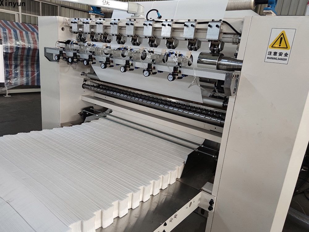 XY-GU-20A 7lines high speed folding facial tissue paper making machinery