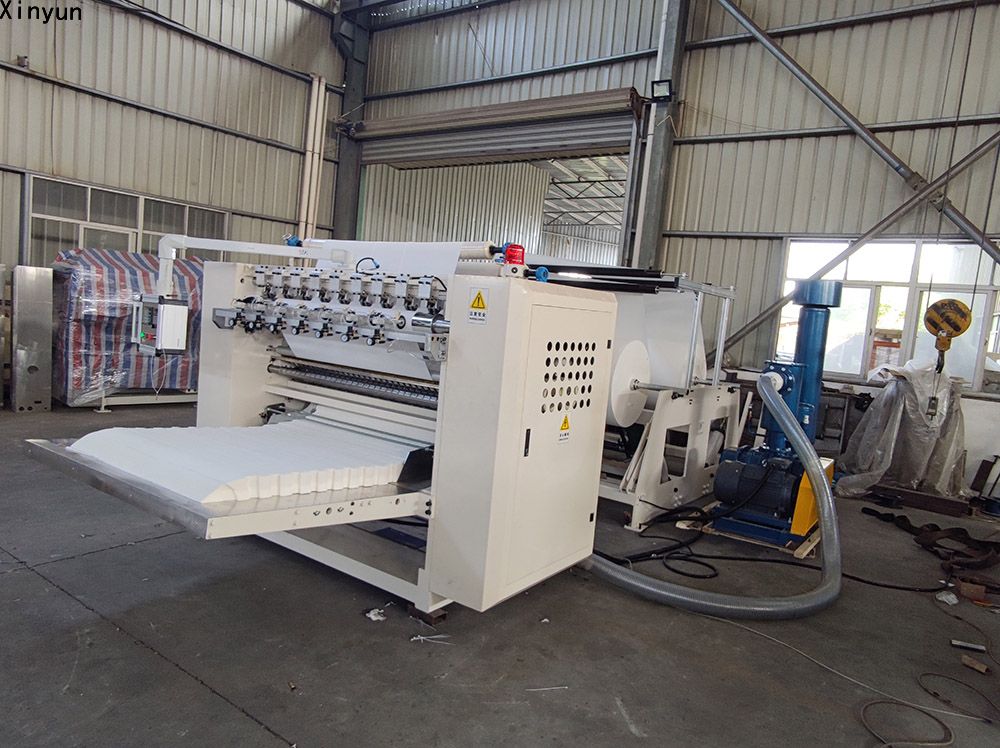 XY-GU-20A 7lines high speed folding facial tissue paper making machinery