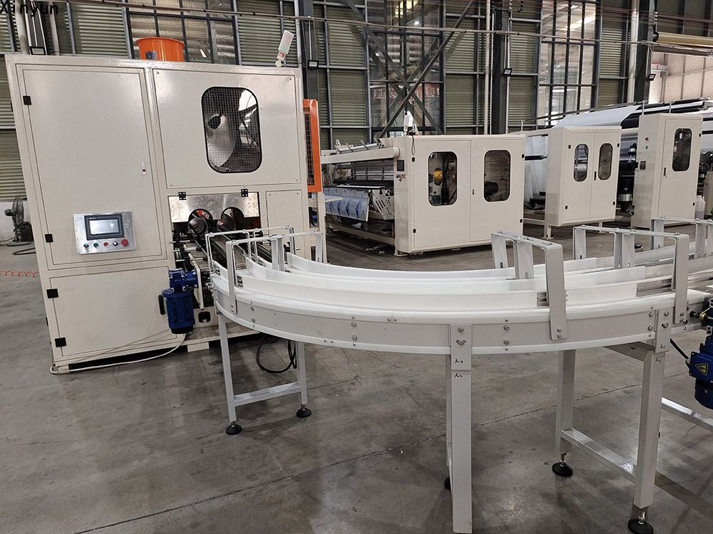 Hot selling glue lamination small toilet paper making machine production line