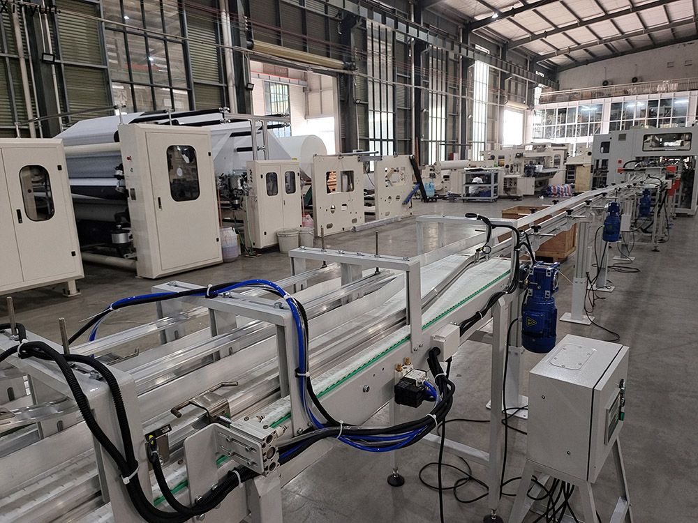 Hot selling glue lamination small toilet paper making machine production line