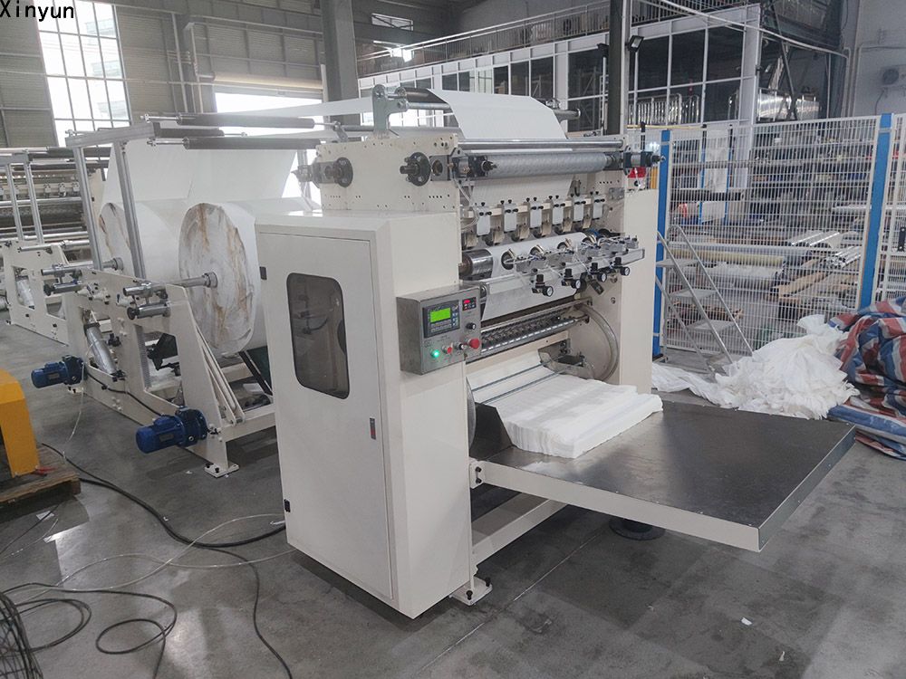 4 lines V fold hand towel paper folding machine
