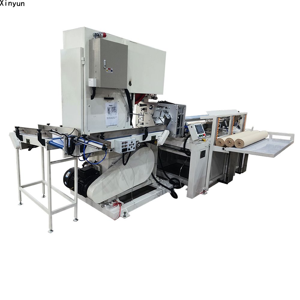 XY-AI-500 Automatic small bobbin paper band saw cutting machinery