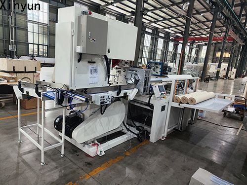 XY-AI-500 Automatic small bobbin paper band saw cutting machinery