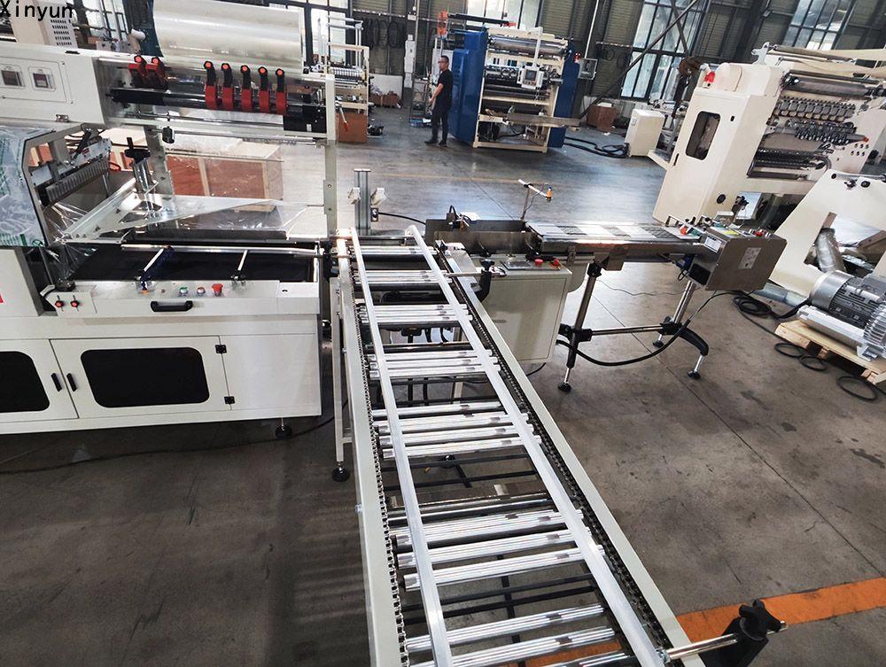 Automatic labeling kitchen towel paper machine production line