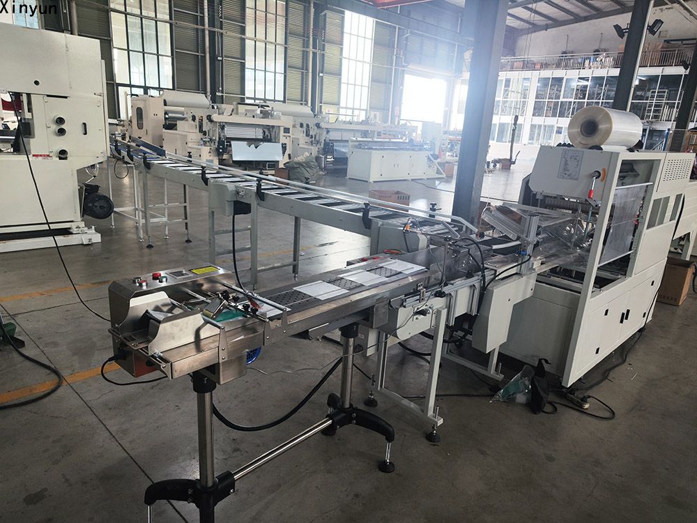 Automatic labeling kitchen towel paper machine production line
