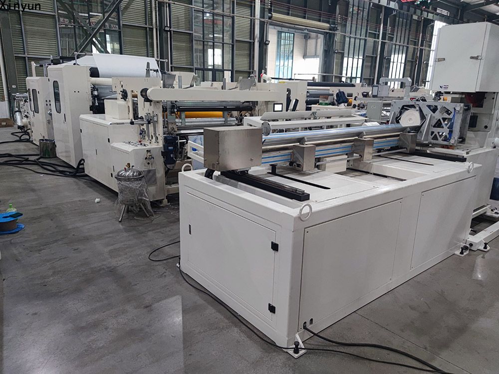 Automatic Labeling Maxi Roll Paper Making Machine Production Line