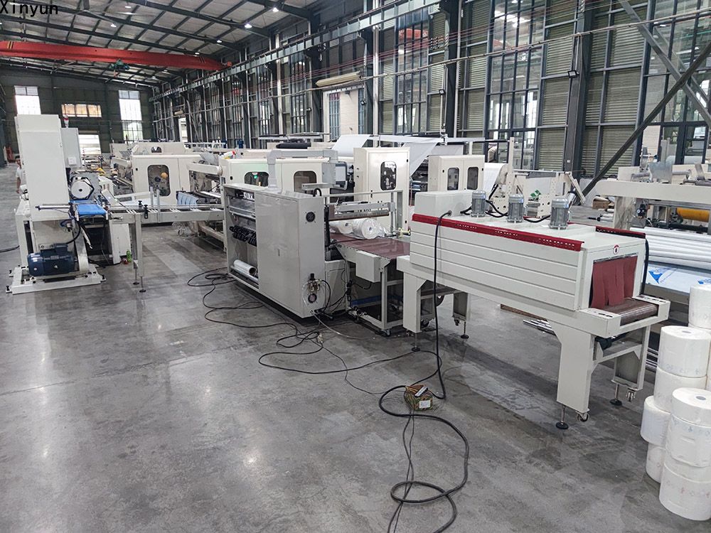 Automatic Labeling Maxi Roll Paper Making Machine Production Line