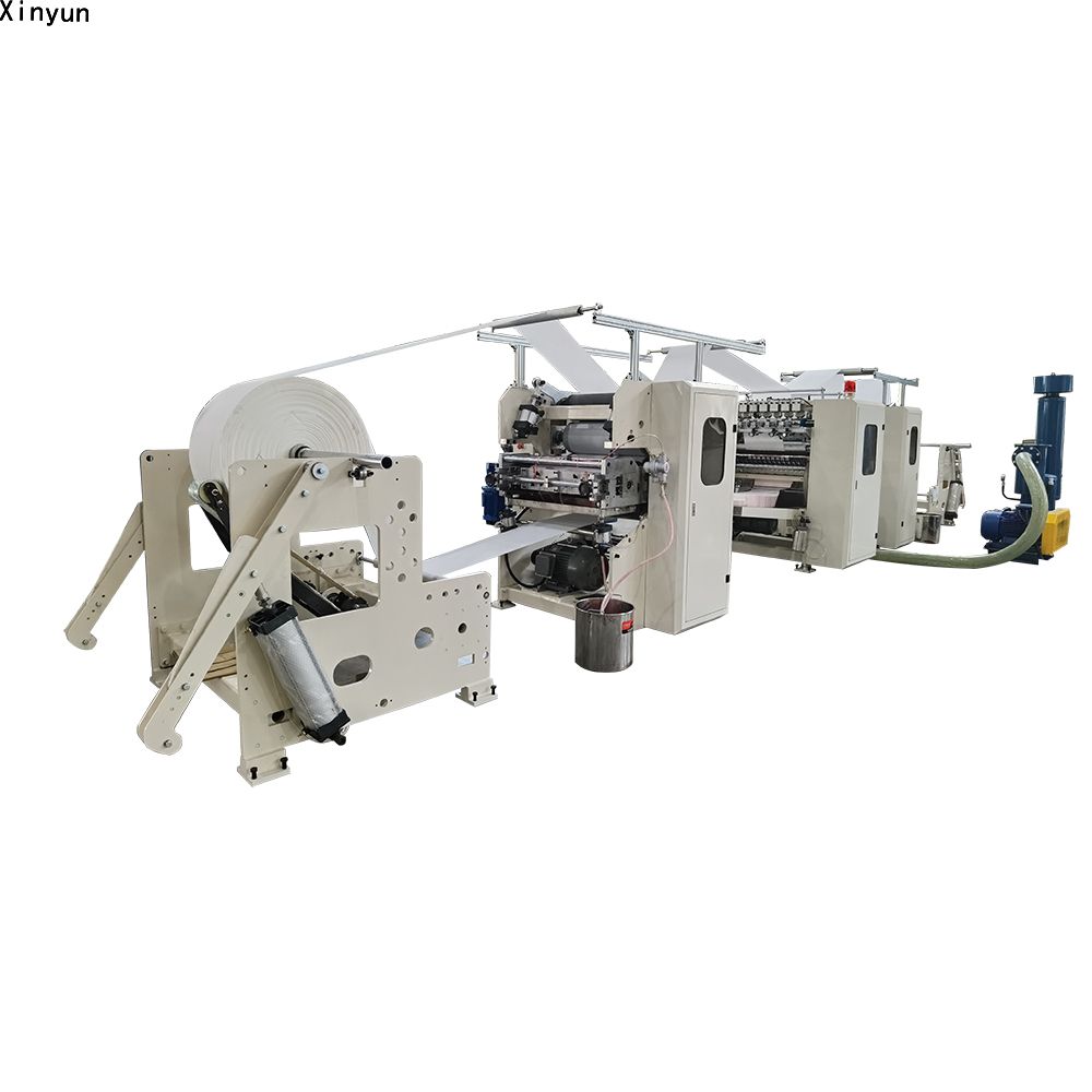 Automatic V fold hand towel paper glue lamination machine