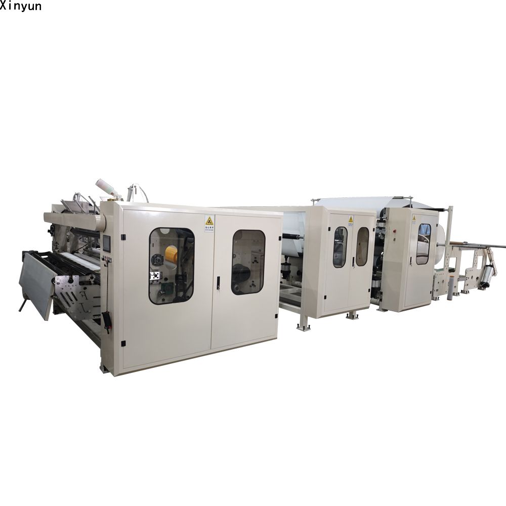 Automatic deco embossing maxi roll paper making machine