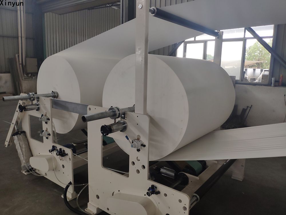Automatic deco embossing maxi roll paper making machine