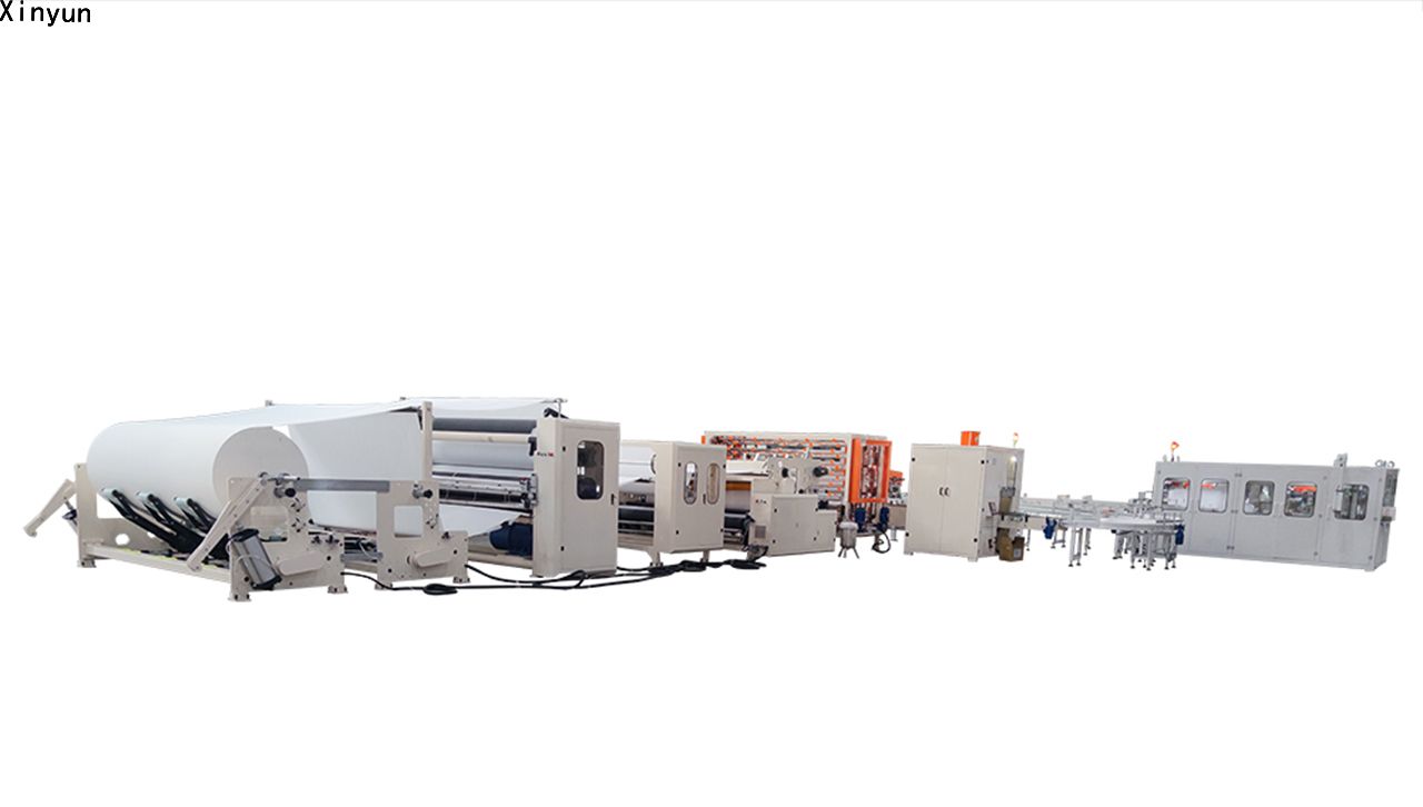 Automatic nest embossing toilet paper rewinding machine