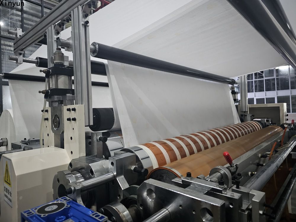 Automatic glue lamination kitchen towel paper color printing machine