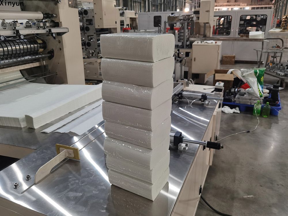 Automatic N fold hand towel paper glue lamination machine