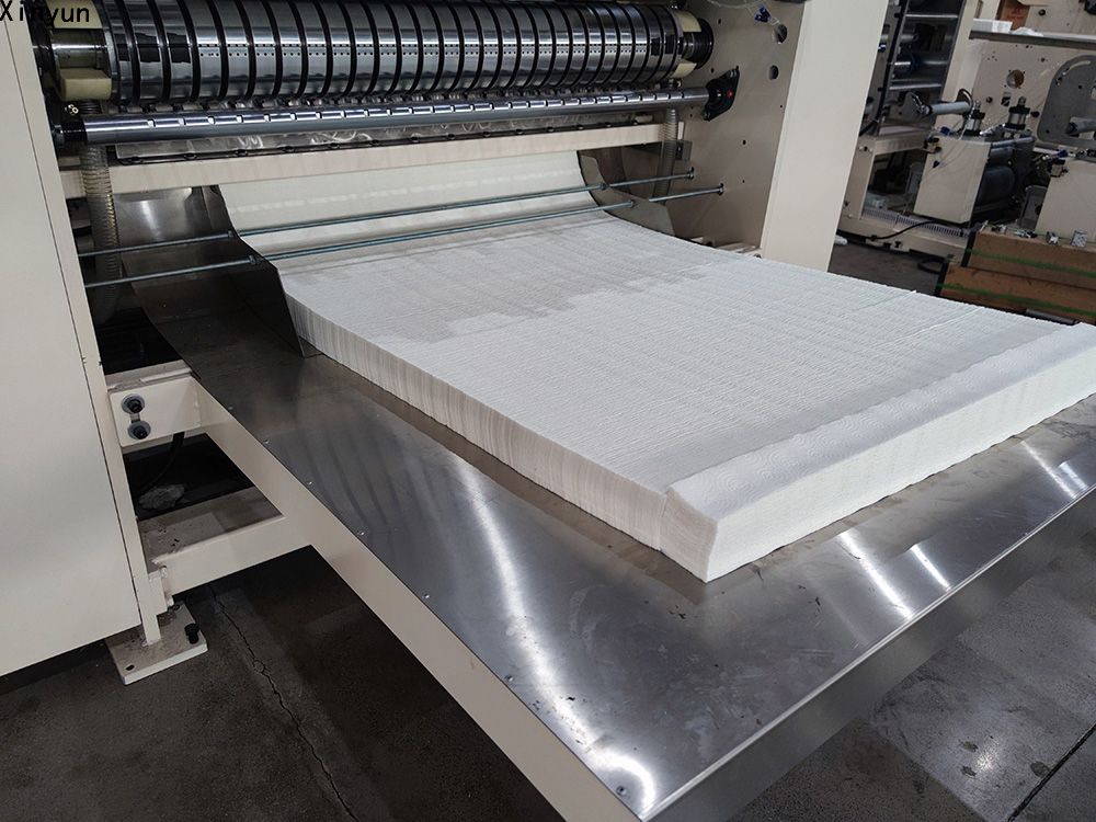 Automatic N fold hand towel paper glue lamination machine