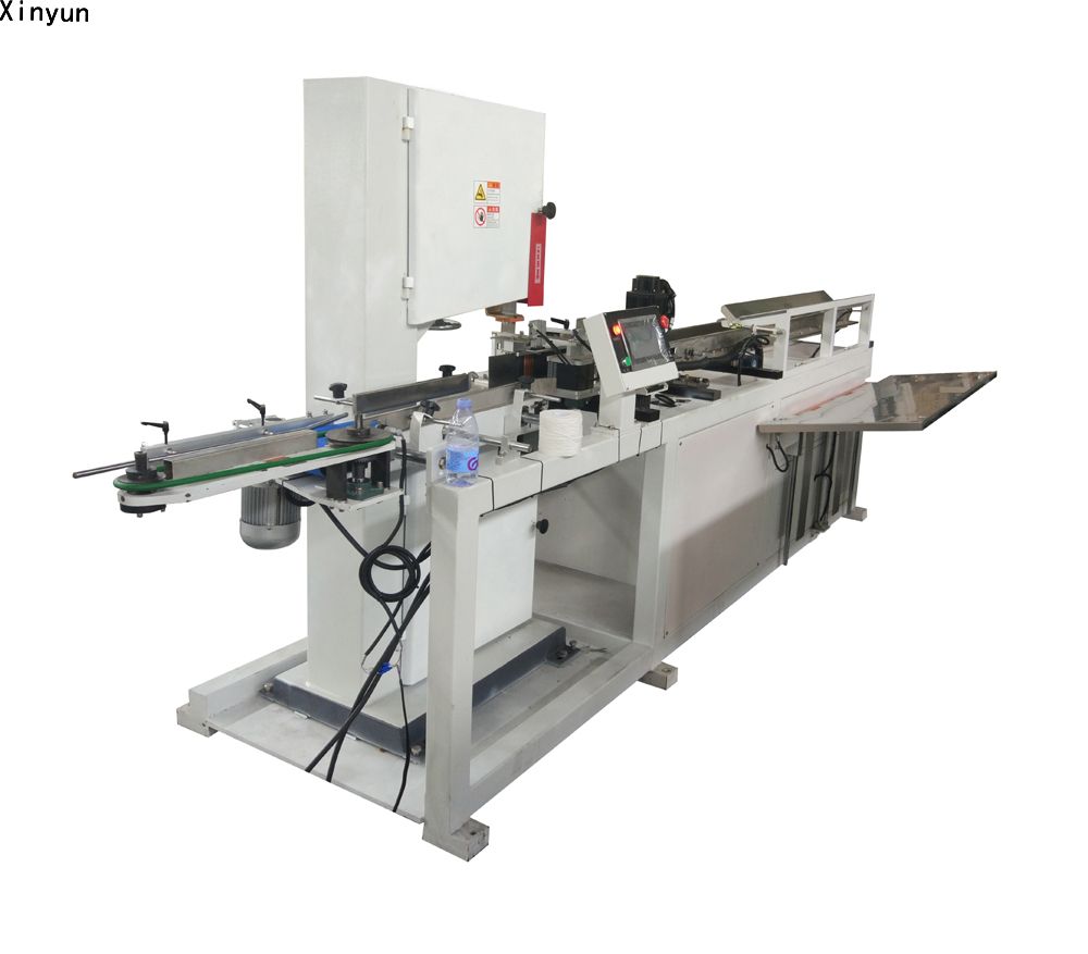 How to operate automatic small toilet paper band saw cutting machine
