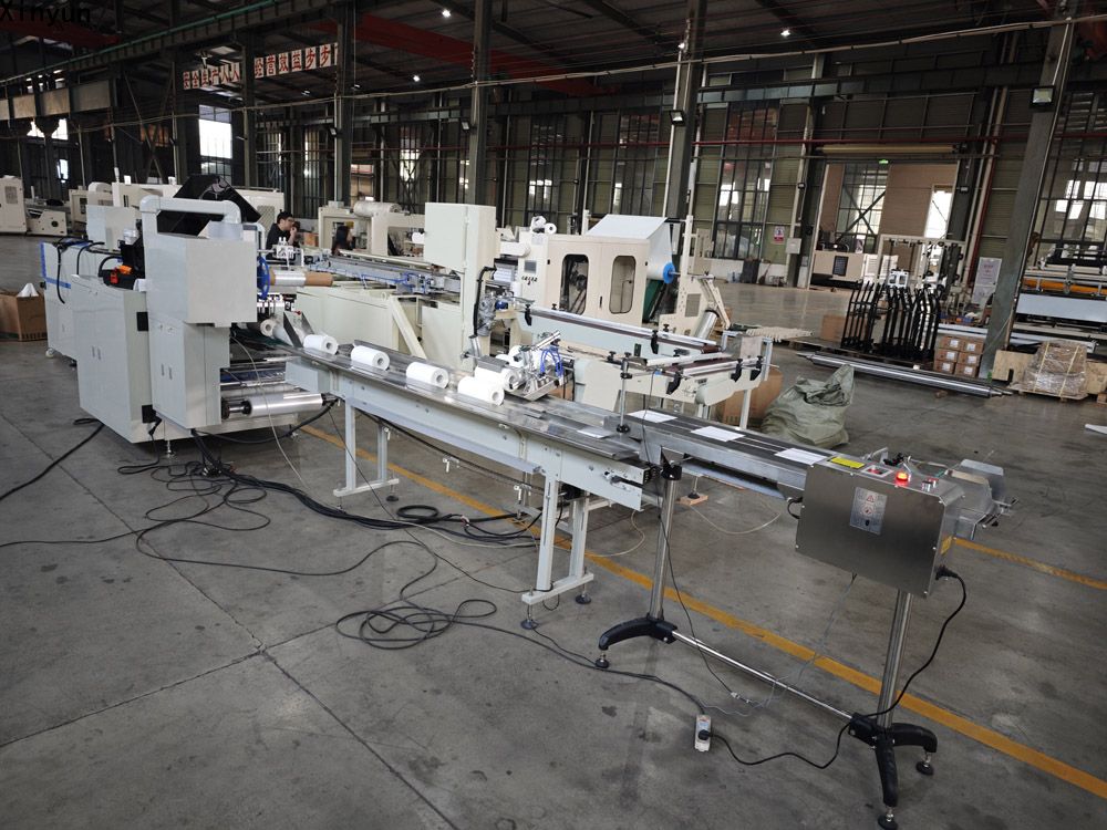 Automatic labeling non woven viscose fabric making machine production line