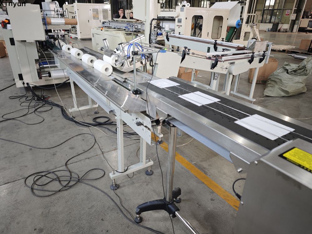Automatic labeling non woven viscose fabric making machine production line