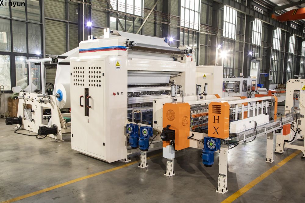XY-GU-A-A Automatic transferring facial tissue carton box packing machine production line