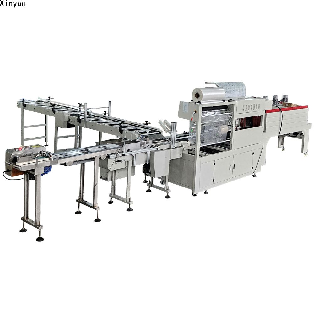XY-TN-269 Automatic labeling small bobbin paper shrink packing machine