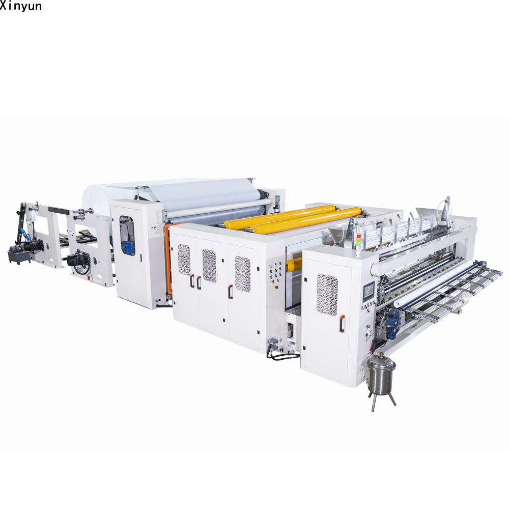 Automatic glue lamination toilet paper perforating machine