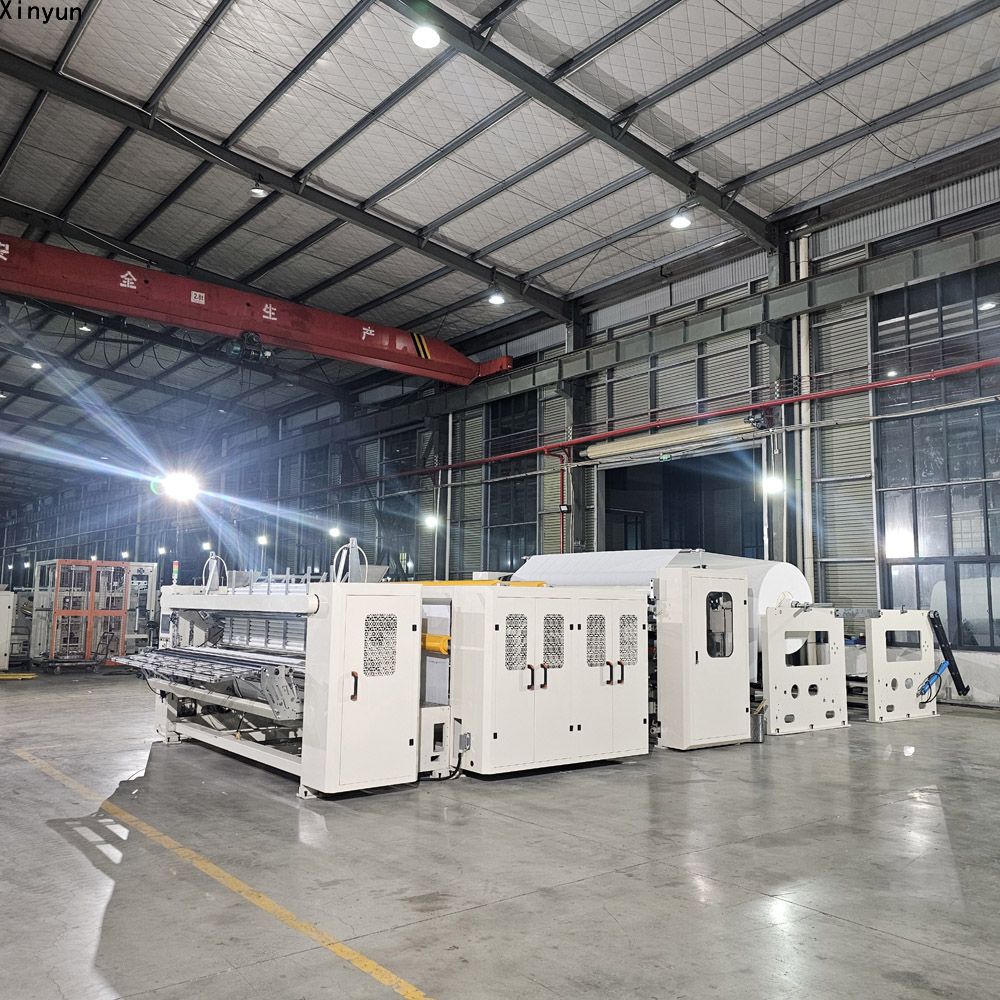 Automatic glue lamination toilet paper perforating machine