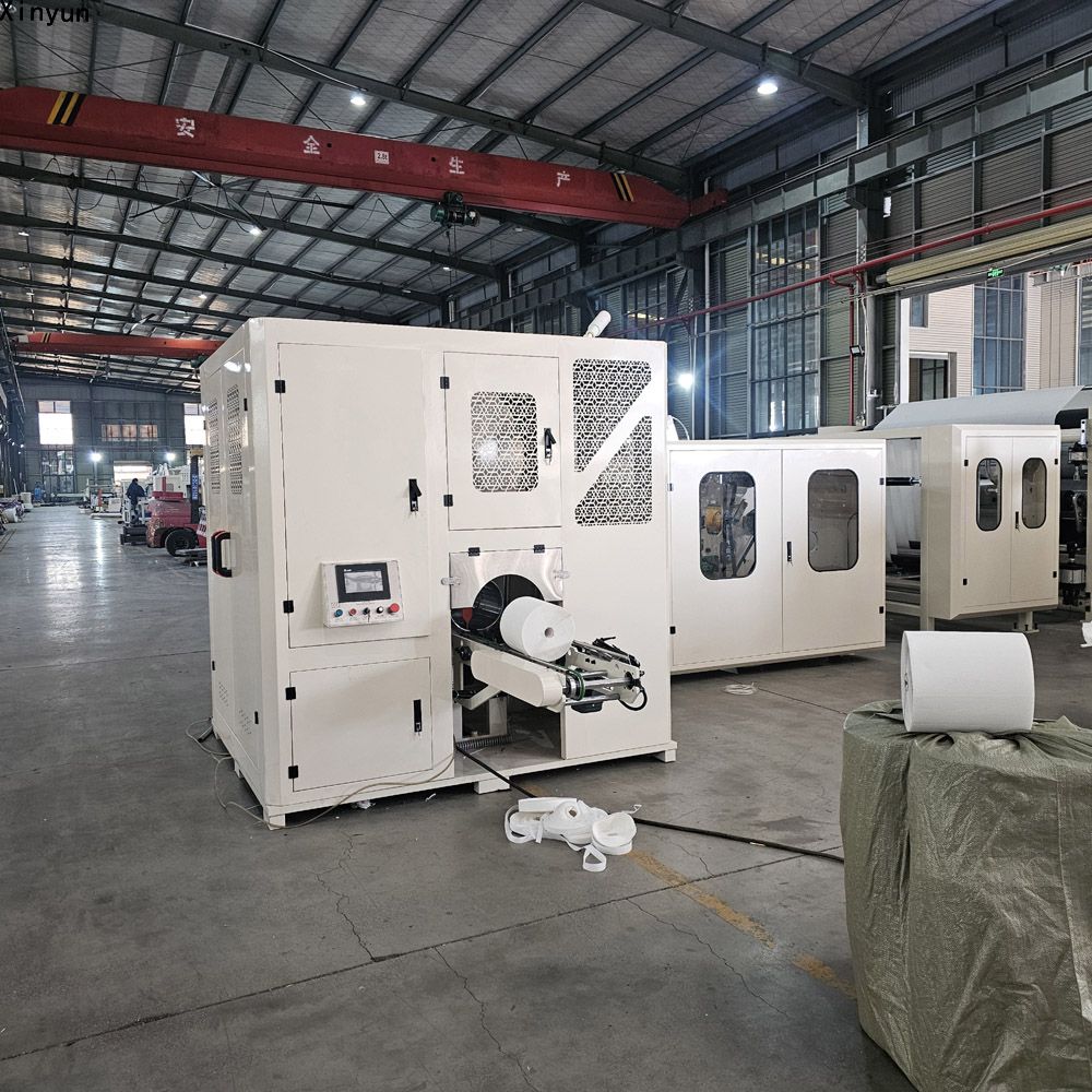 Automatic small bobbin paper log saw cutting machine production line
