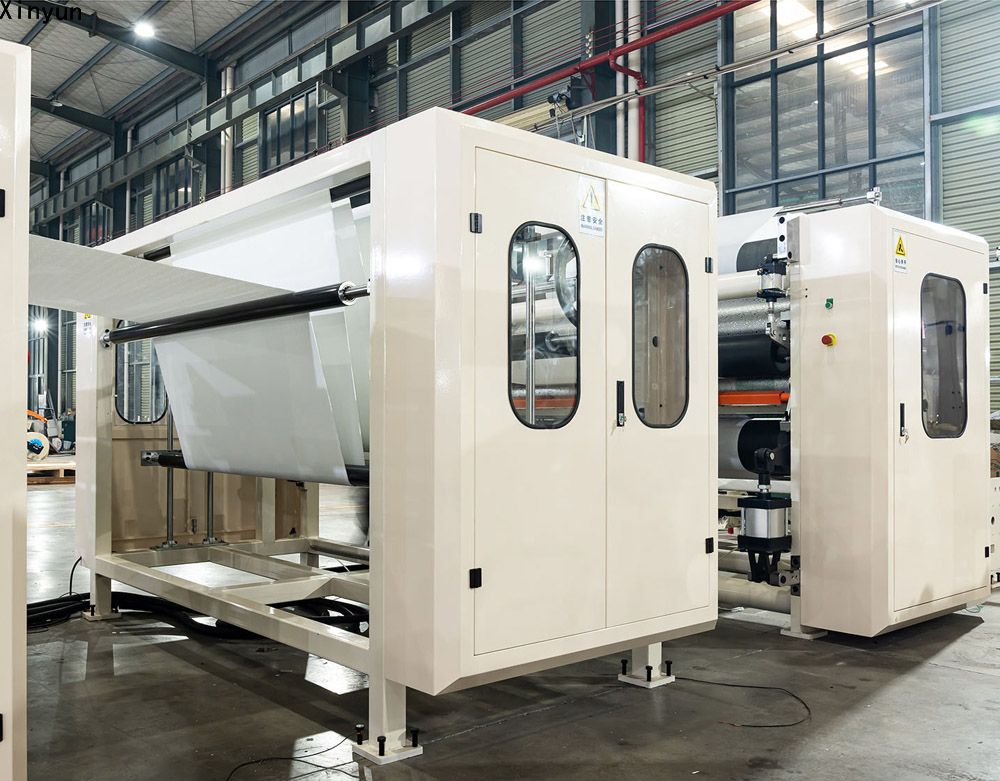 Automatic small bobbin paper log saw cutting machine production line