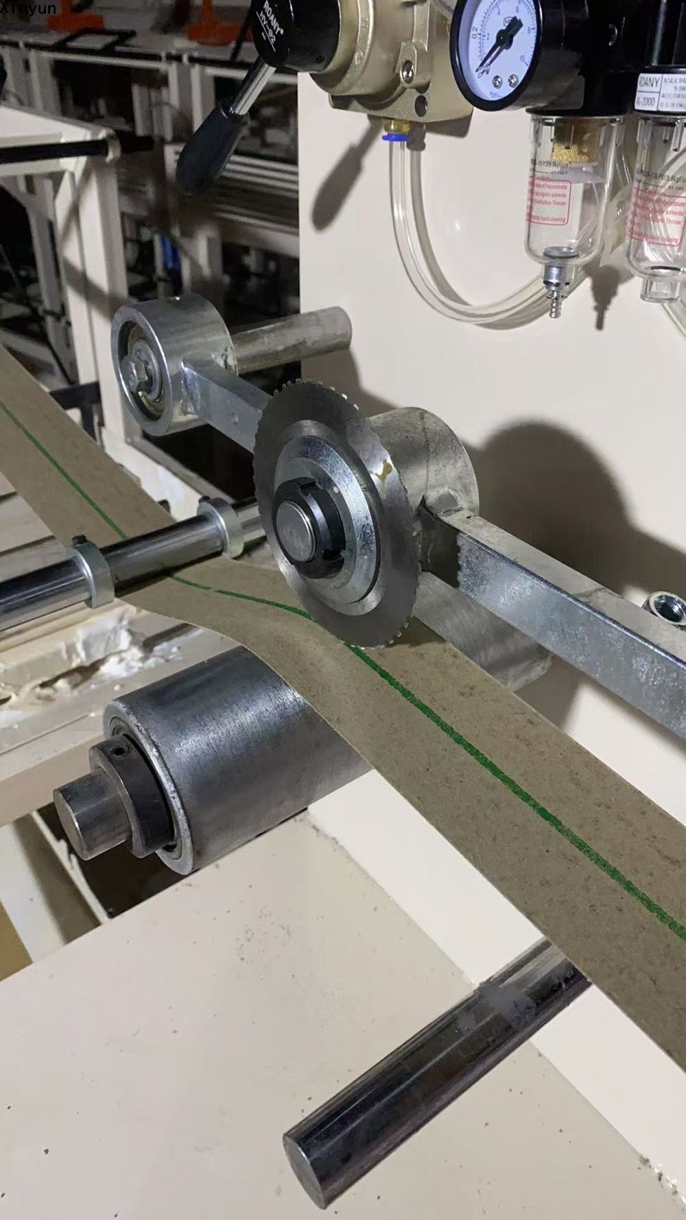 High speed paper tube perforating machine