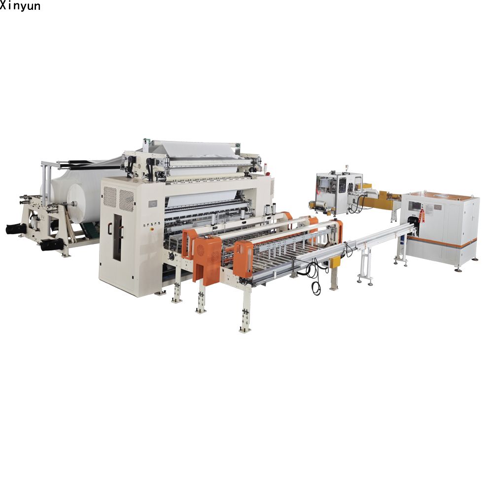 High capacity automatic flip facial tissue paper soft packing machine production line