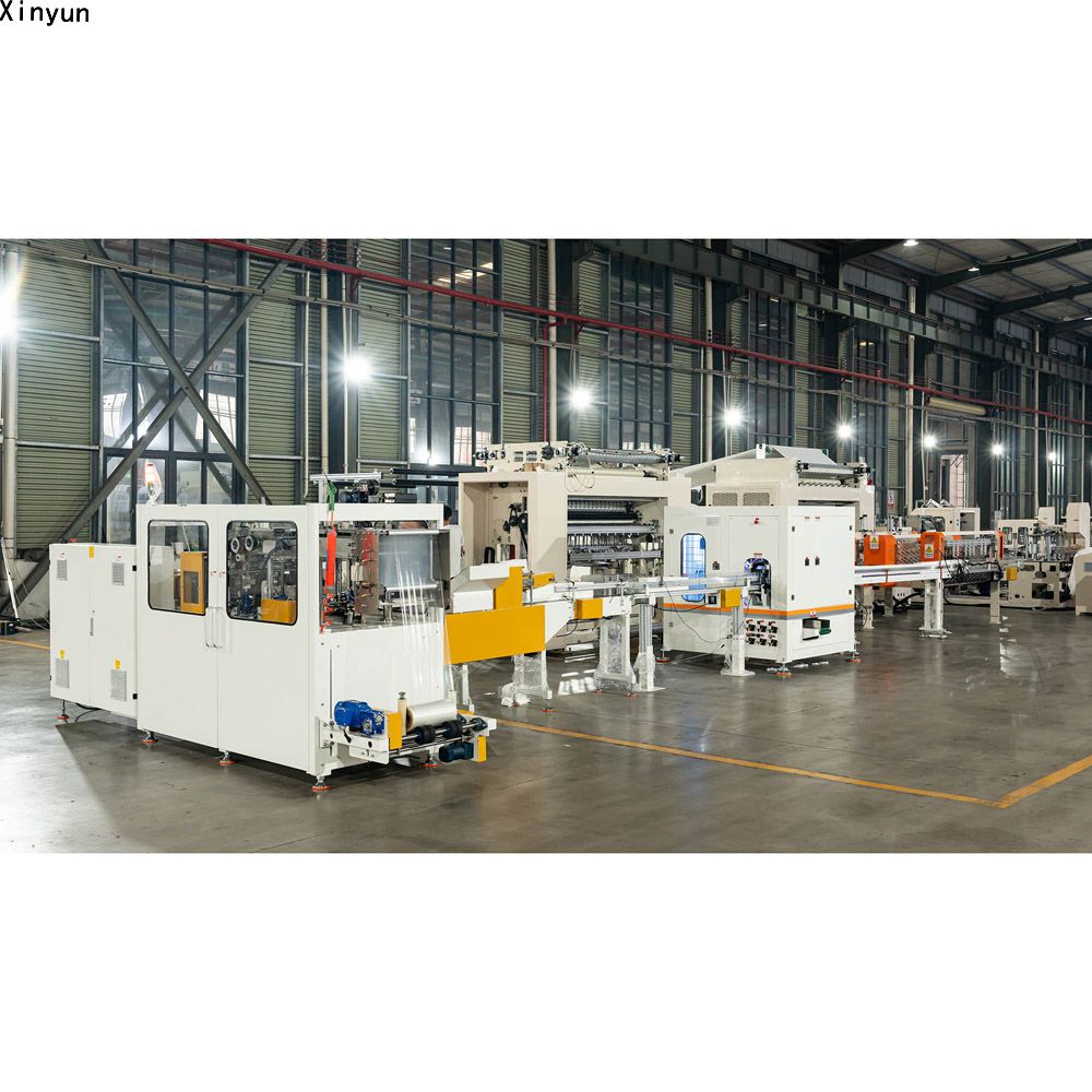 High capacity automatic flip facial tissue paper soft packing machine production line