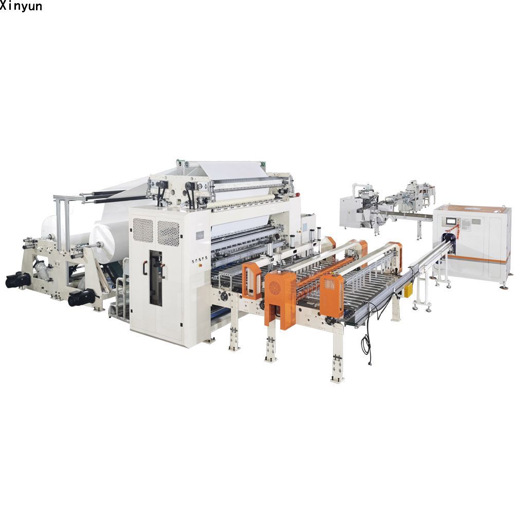  Automatic transferring facial tissue paper folding machine
