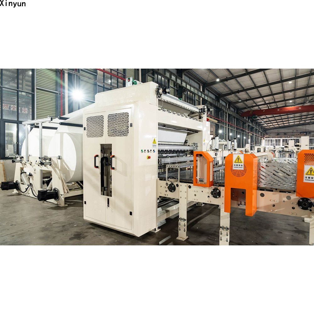  Automatic transferring facial tissue paper folding machine