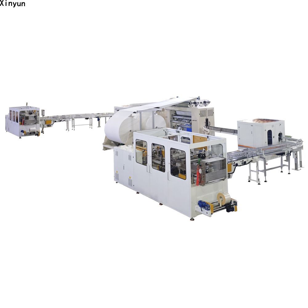  Automatic transferring facial tissue paper folding machine